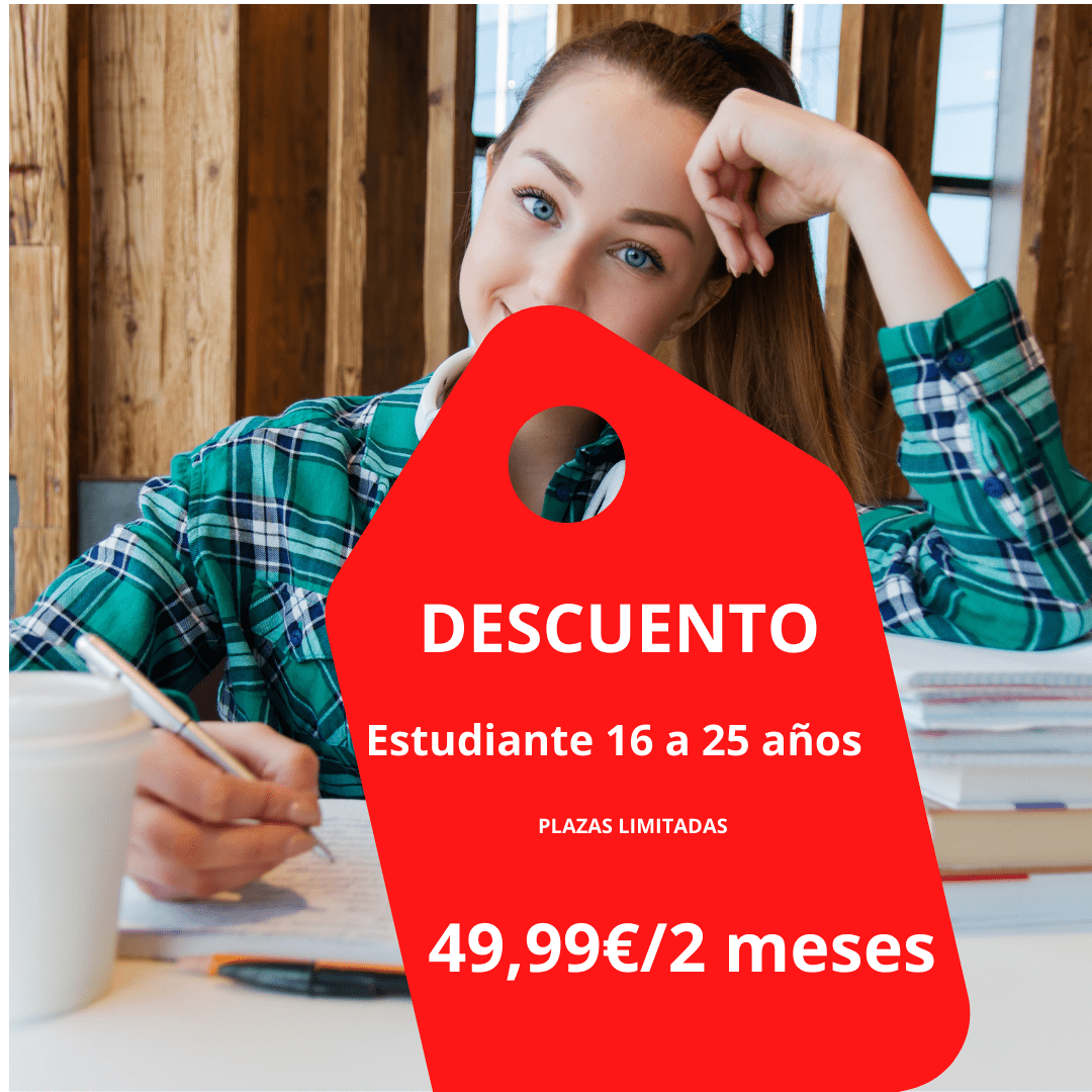 Oferta Estudiante 2 meses anticipados